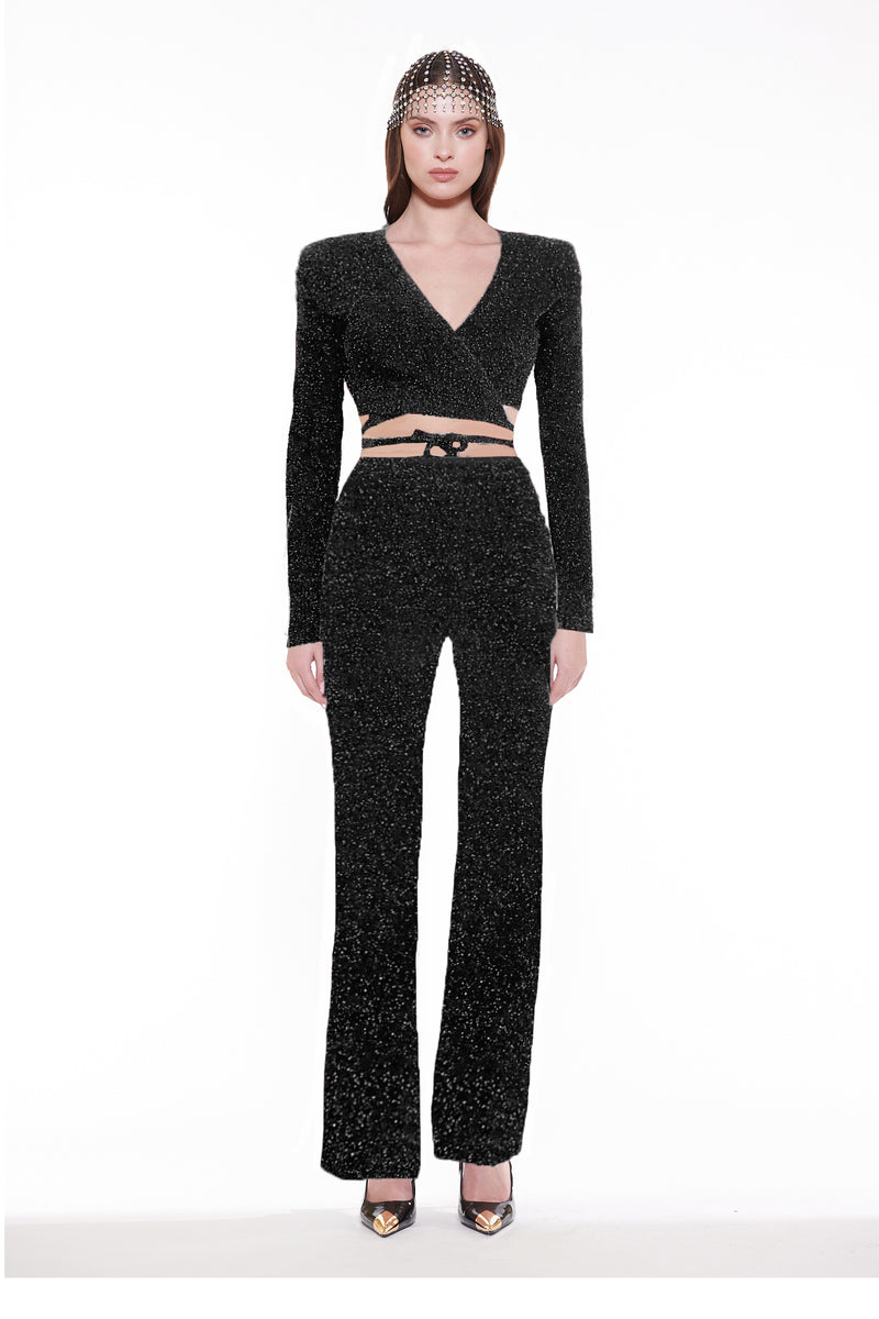 PANTALONI IN LUREX