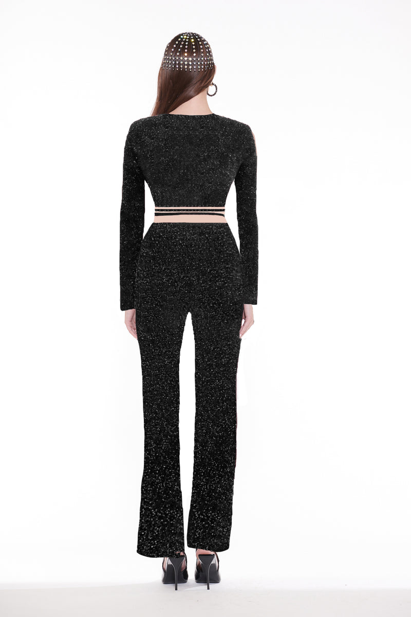 PANTALONI IN LUREX