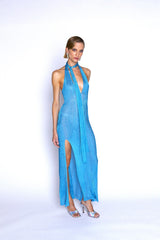 METALLIC LONG DRESS