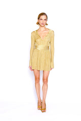METALLIC MINI DRESS