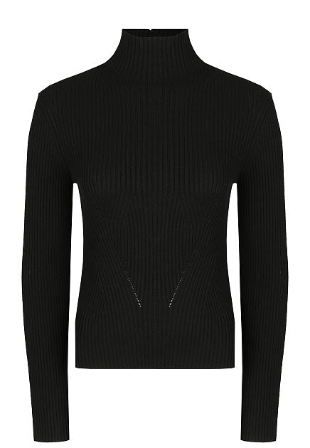 COLLO ALTO STRETCH CON BOTTONI