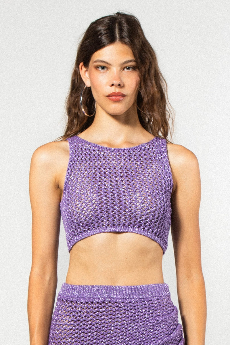 CROP-TOP LUREX